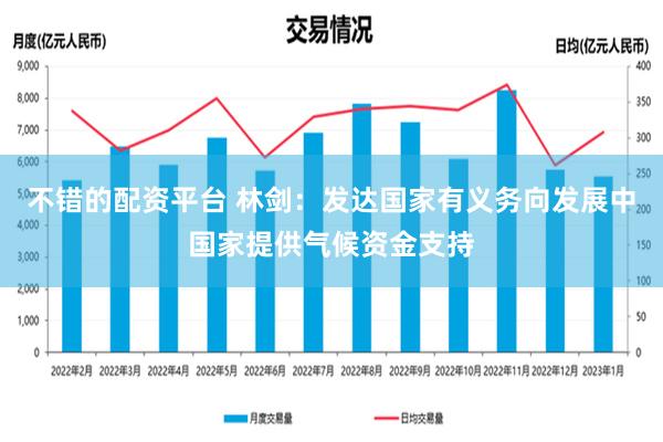 不错的配资平台 林剑：发达国家有义务向发展中国家提供气候资金支持