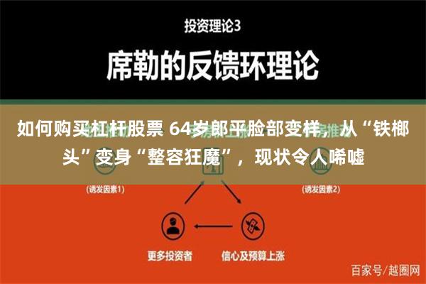 如何购买杠杆股票 64岁郎平脸部变样，从“铁榔头”变身“整容狂魔”，现状令人唏嘘